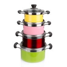 Ensemble de pot de cuisson en acier inoxydable 8PCS